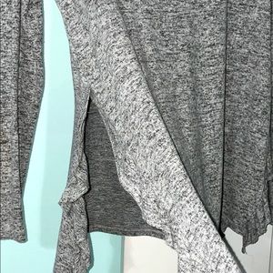 grey long sleeve shirt from aerie